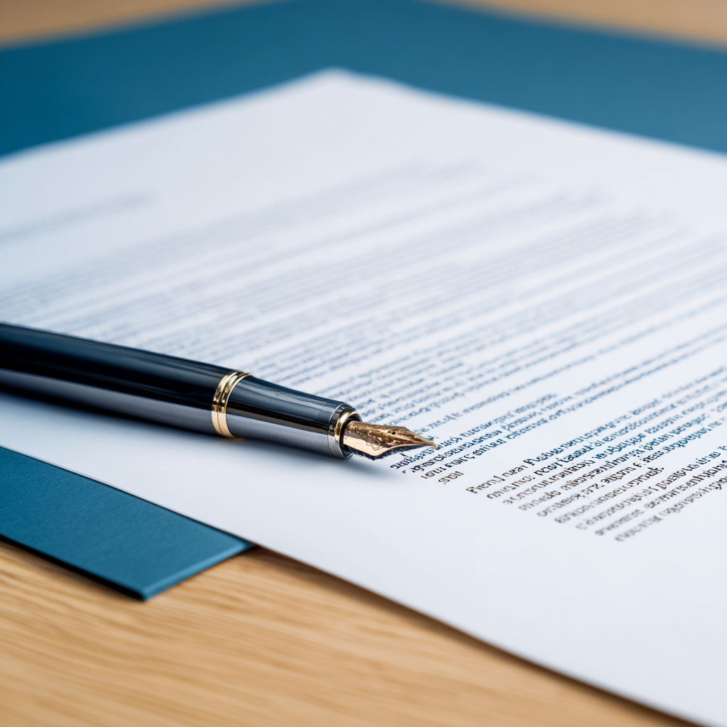 `Pen on an EPQ research paper representing academic writing and project documentation`